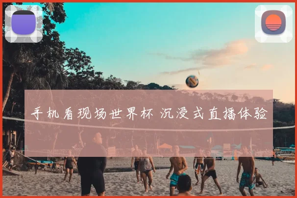 手机看现场世界杯 沉浸式直播体验
